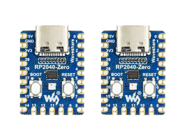 waveshare-rp2040-zero-2er-set-pico-like-mcu-board-rp2040 image 1