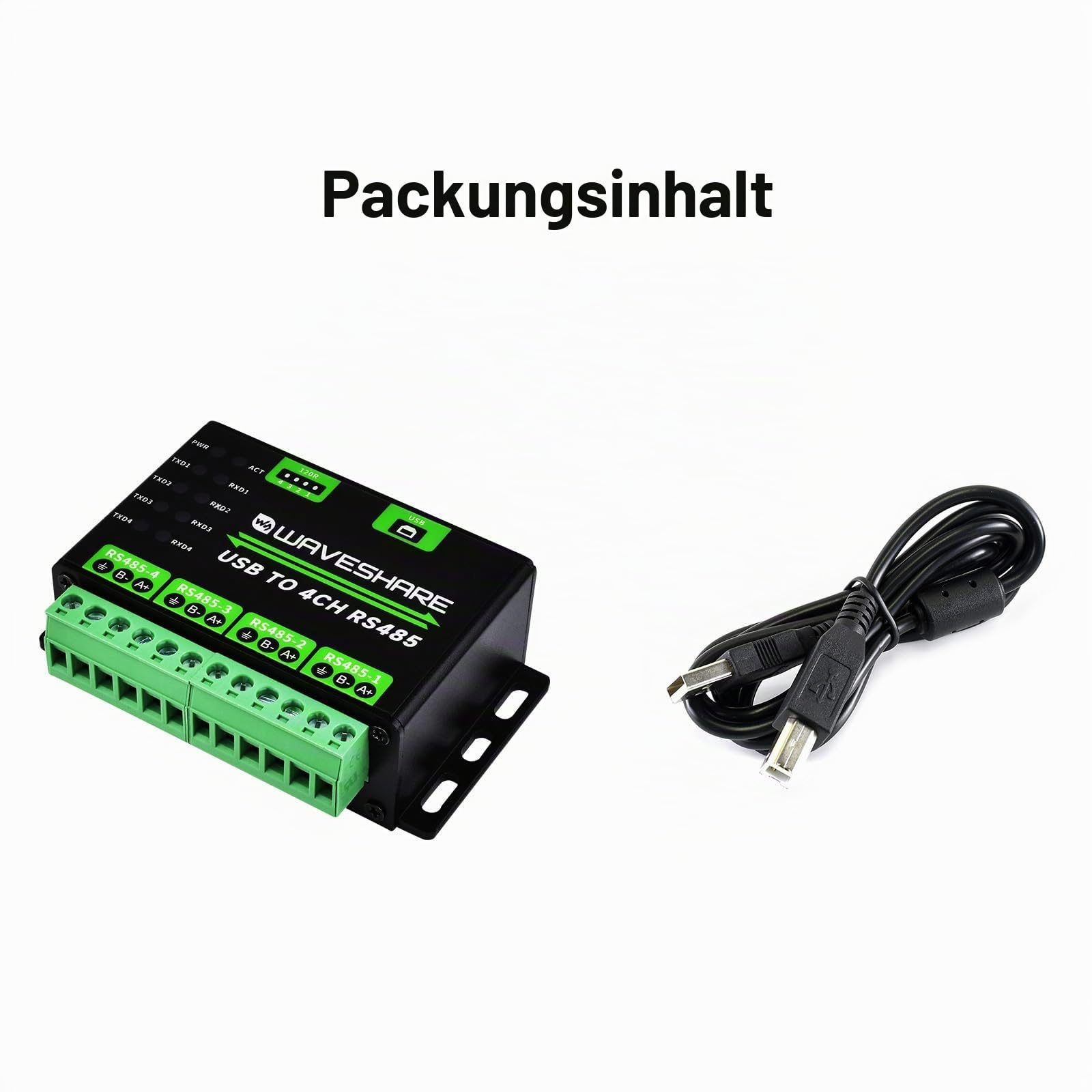 waveshare-industrial-usb-zu-4-kanal-rs485-konverter-mehrfachschutz-aluminiumgeh- image 2