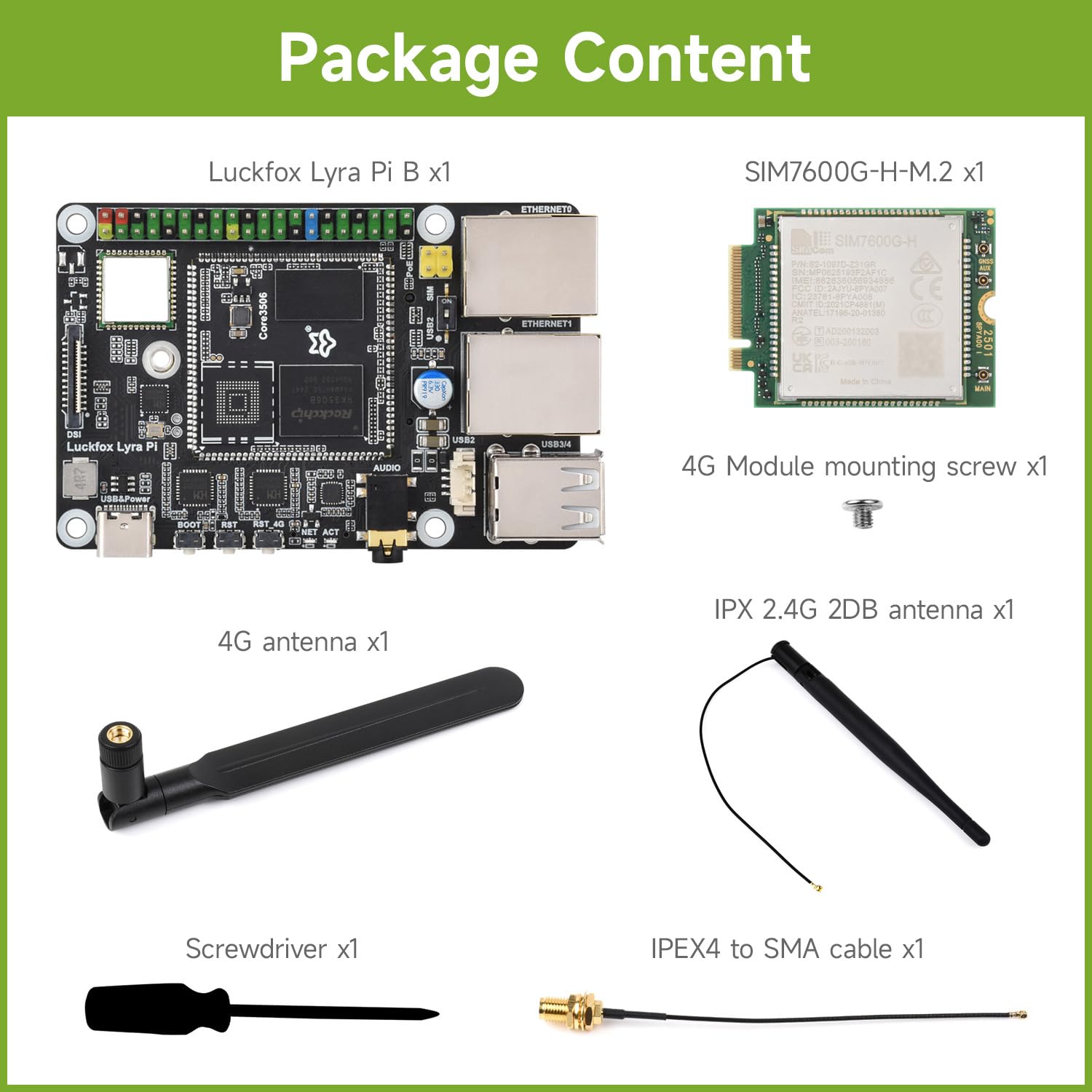 waveshare-luckfox-lyra-pi-b-w-4g-kit-linux-micro-entwicklungsboard-core3506-ohne image 2