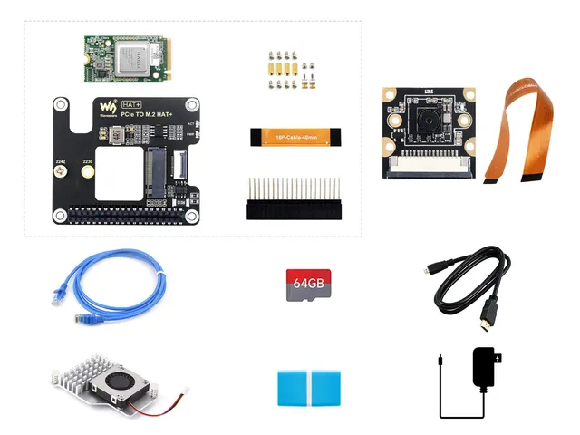 waveshare-rpi5-1gb-ai-kit-b-bundle-raspberry-pi-5-1-gb-mit-hailo-8-8mp-kamera-64 image 1