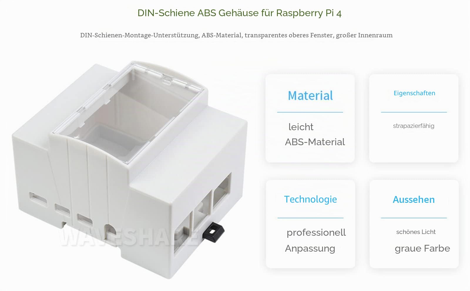 waveshare-din-schienen-geh-use-f-r-raspberry-pi-4-abs-mit-sichtfenster image 2