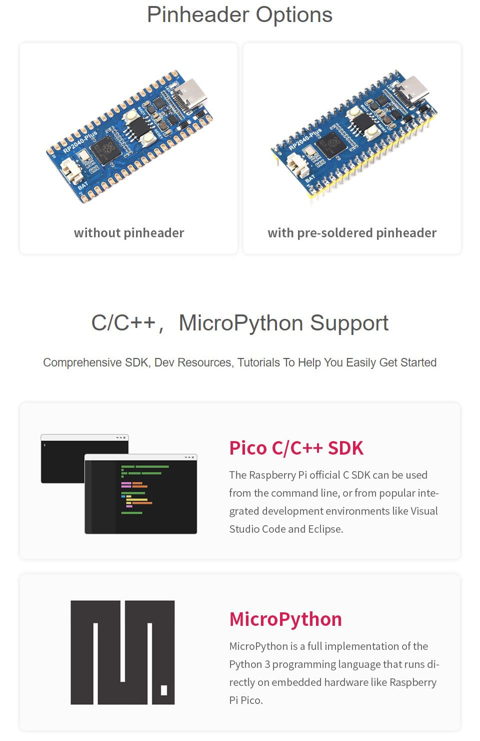 waveshare-rp2040-plus-mikrocontroller-board-16mb-pico-hnlich image 3
