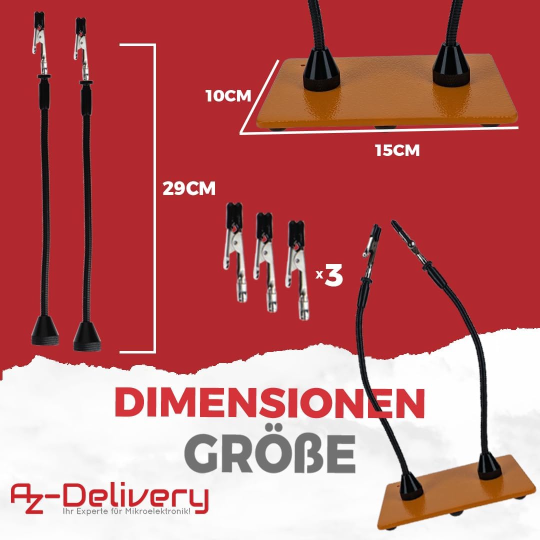 az-delivery-magnetische-dritte-hand-l-tstation-mit-2-verstellbaren-armen image 3