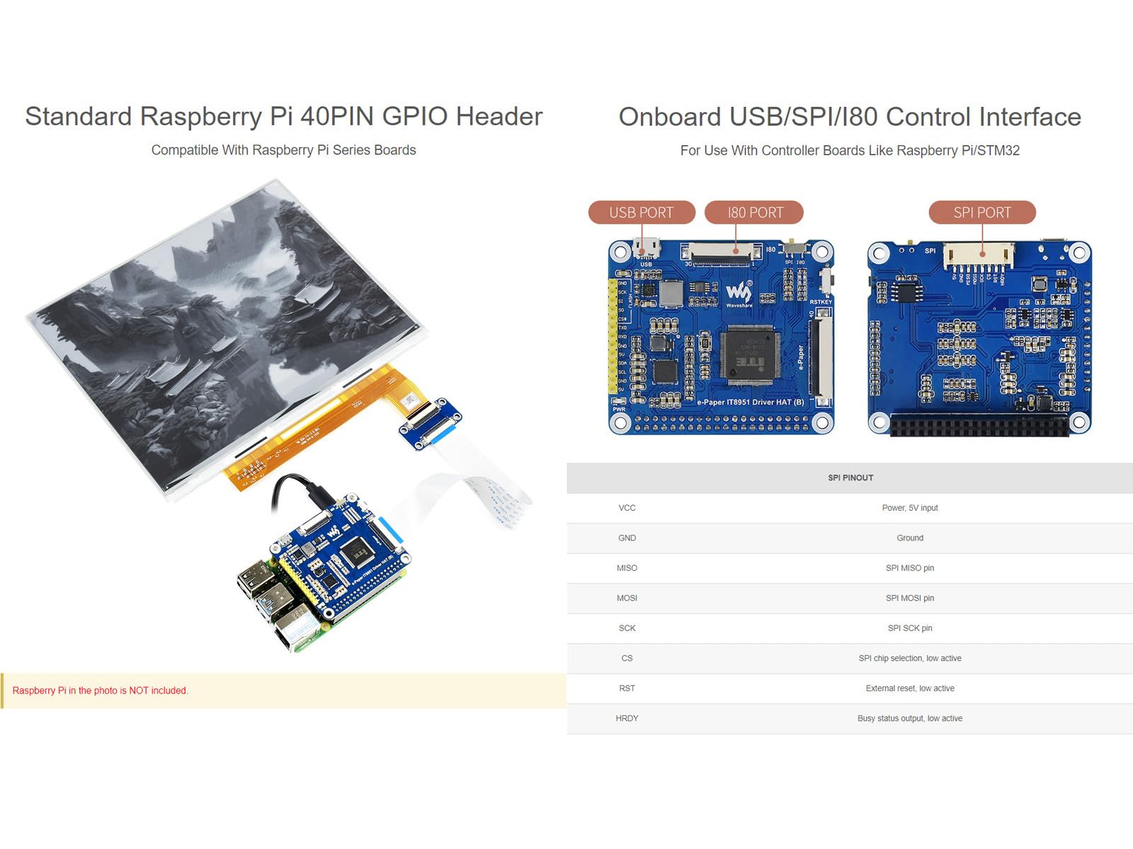 waveshare-10-3-zoll-e-paper-e-ink-display-hat-f-r-raspberry-pi-1872x1404-schwarz image 4