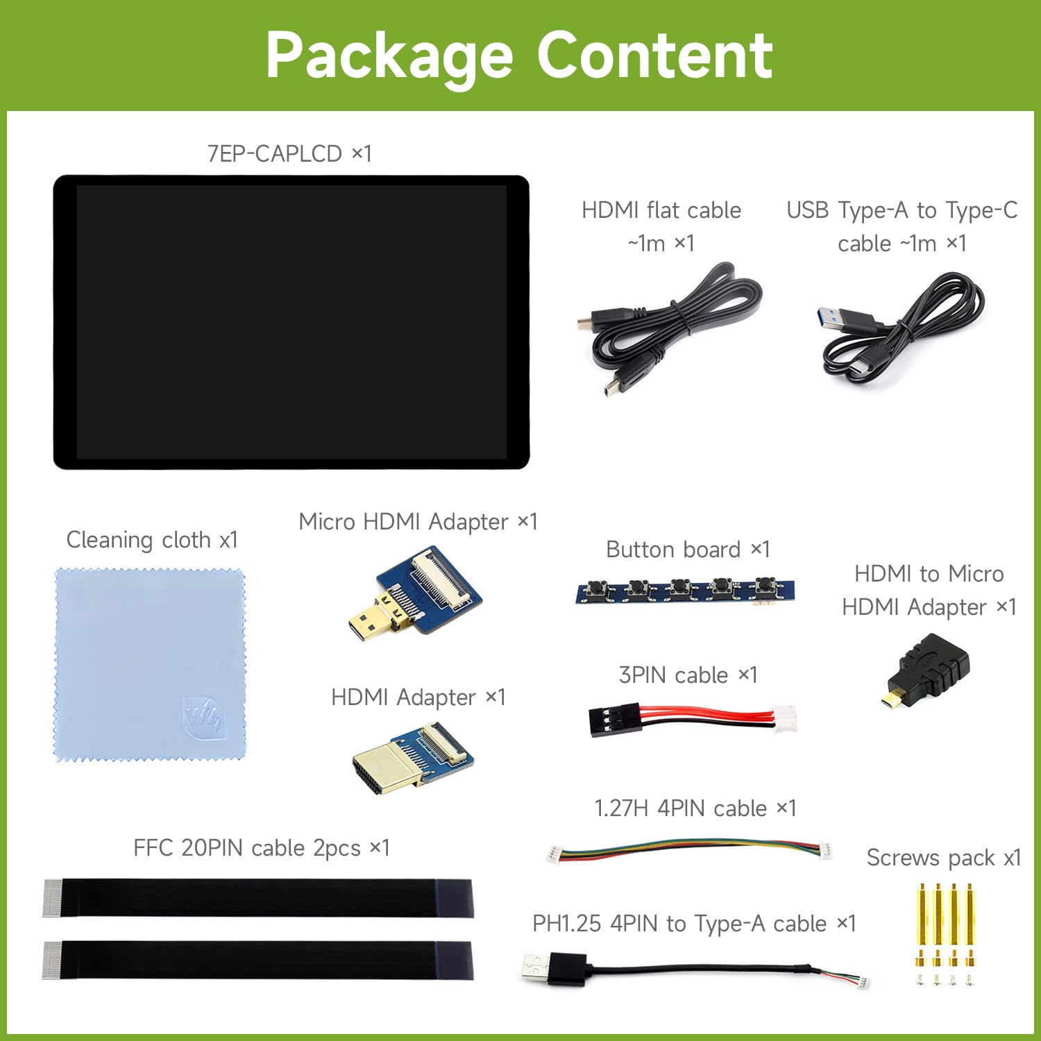 waveshare-7-zoll-wide-color-gamut-kapazitives-touch-display-1280x800-ips image 2