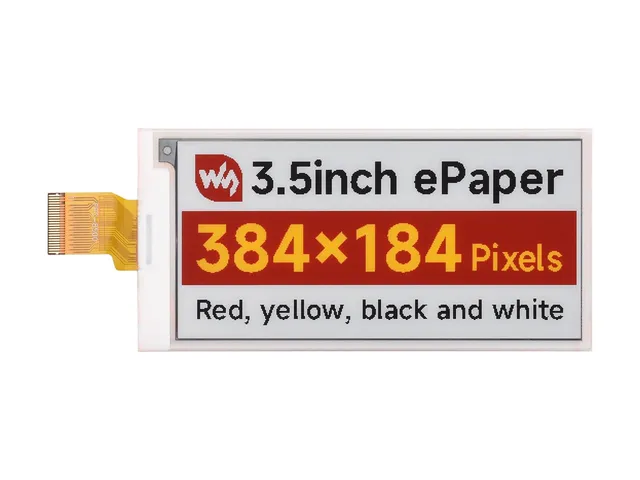 waveshare-3-5-zoll-e-paper-display-g-raw-modul-384x184-rot-gelb-schwarz-wei-spi image 1