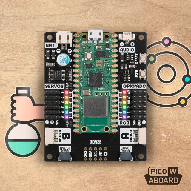 pimoroni-inventor-2040-w-pico-w-aboard-robotik-motor-board image 1