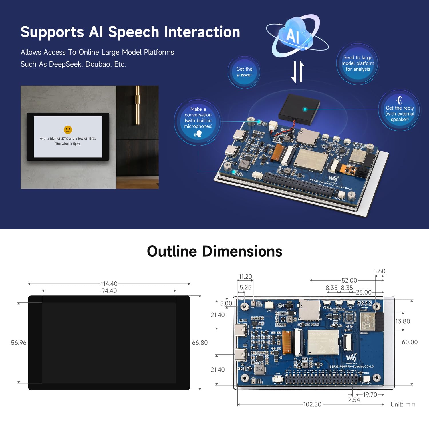 waveshare-esp32-p4-wifi6-4-3-zoll-entwicklungsboard-480x800-5-punkt-touch-audio- image 7