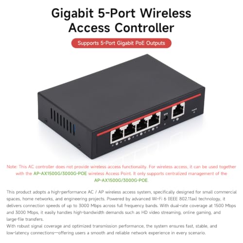 waveshare-ac-poe-gigabit-router-5x-gigabit-wifi-6-bis-3000-mbit-s-mit-poe-out image 8
