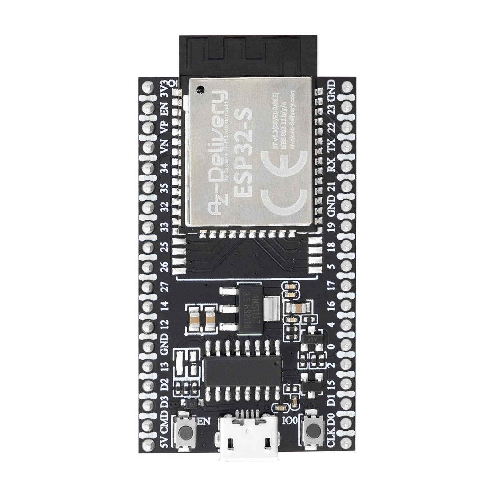 az-delivery-esp32s-dev-kit-c-v4-nodemcu-wlan-development-board-rev-3-mit-ch340 image 2