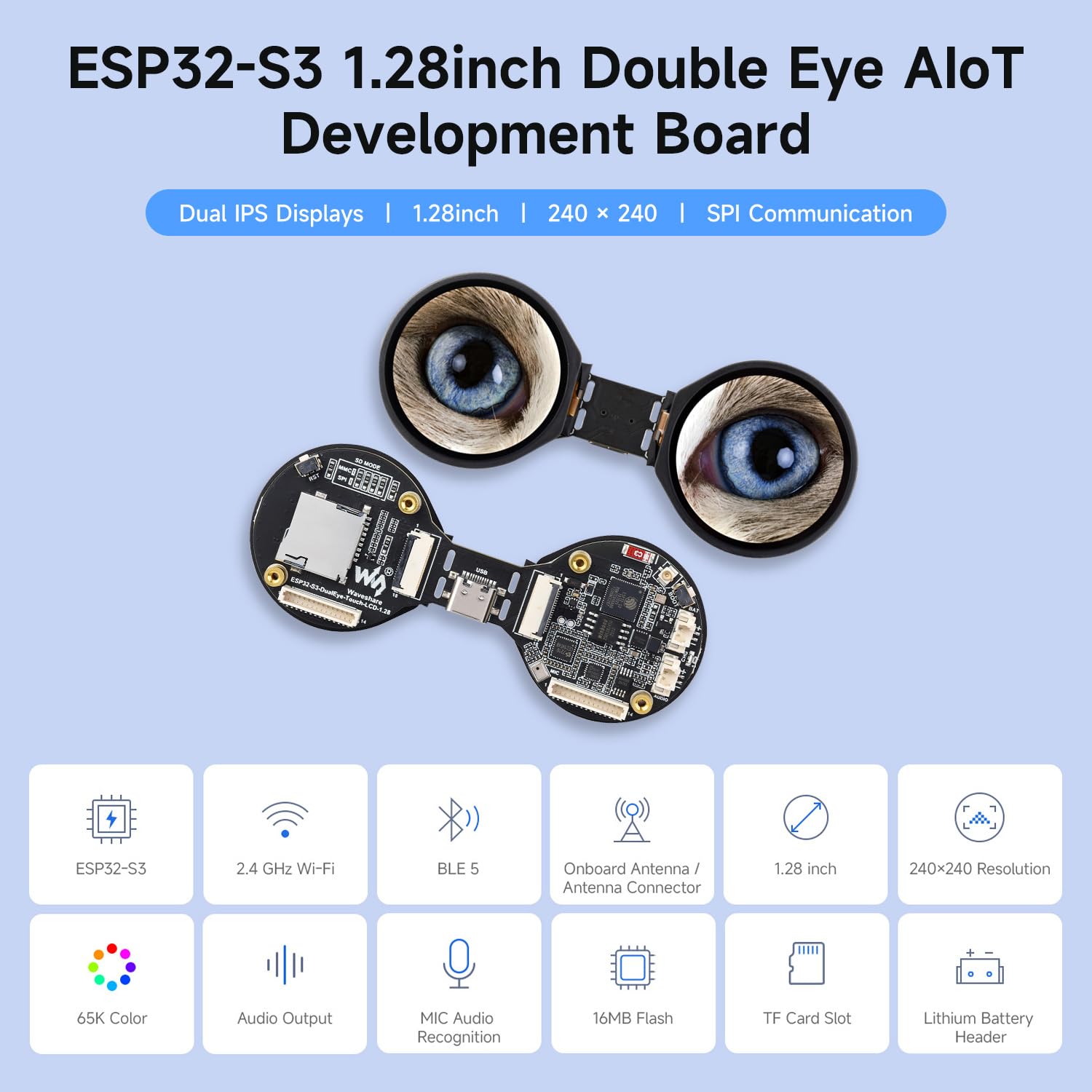 waveshare-esp32-s3-dualeye-1-28-zoll-rund-lcd-touch-board-dual-display-wifi-bt image 3