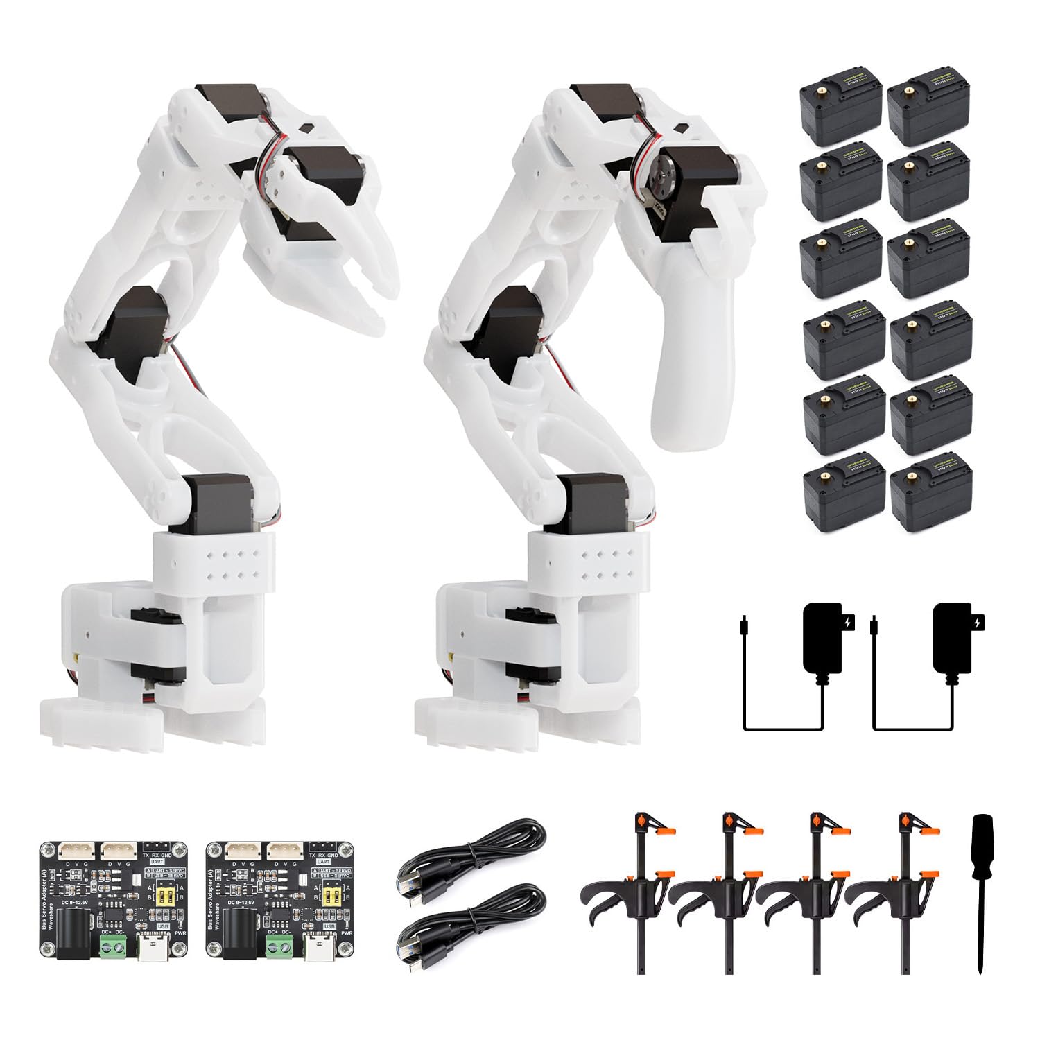 waveshare-so-arm101-6-achs-roboterarm-3dp-teile-kit-se image 1