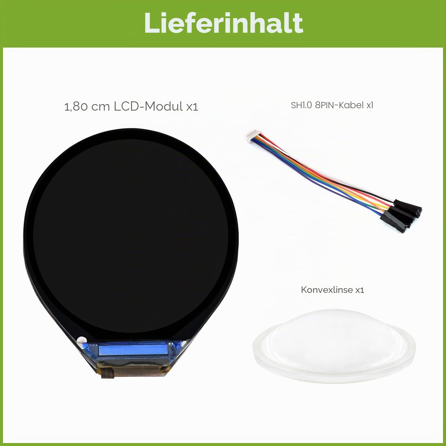waveshare-0-71-zoll-rundes-lcd-display-modul-160x160-spi-f-r-pico-esp32 image 2