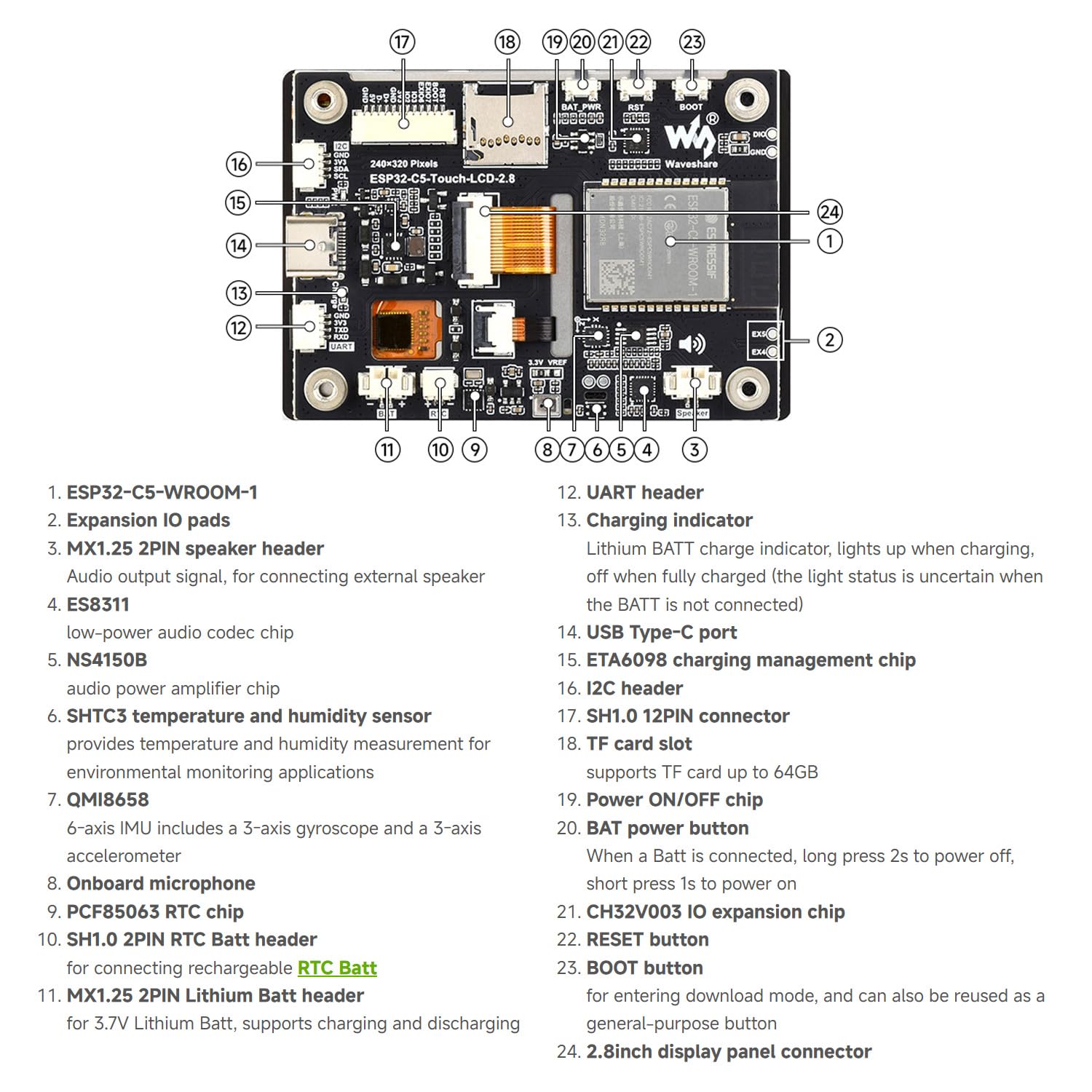 waveshare-esp32-c5-touch-lcd-2-8-en-ips-touch-entwicklungsboard-dual-band-wi-fi image 7