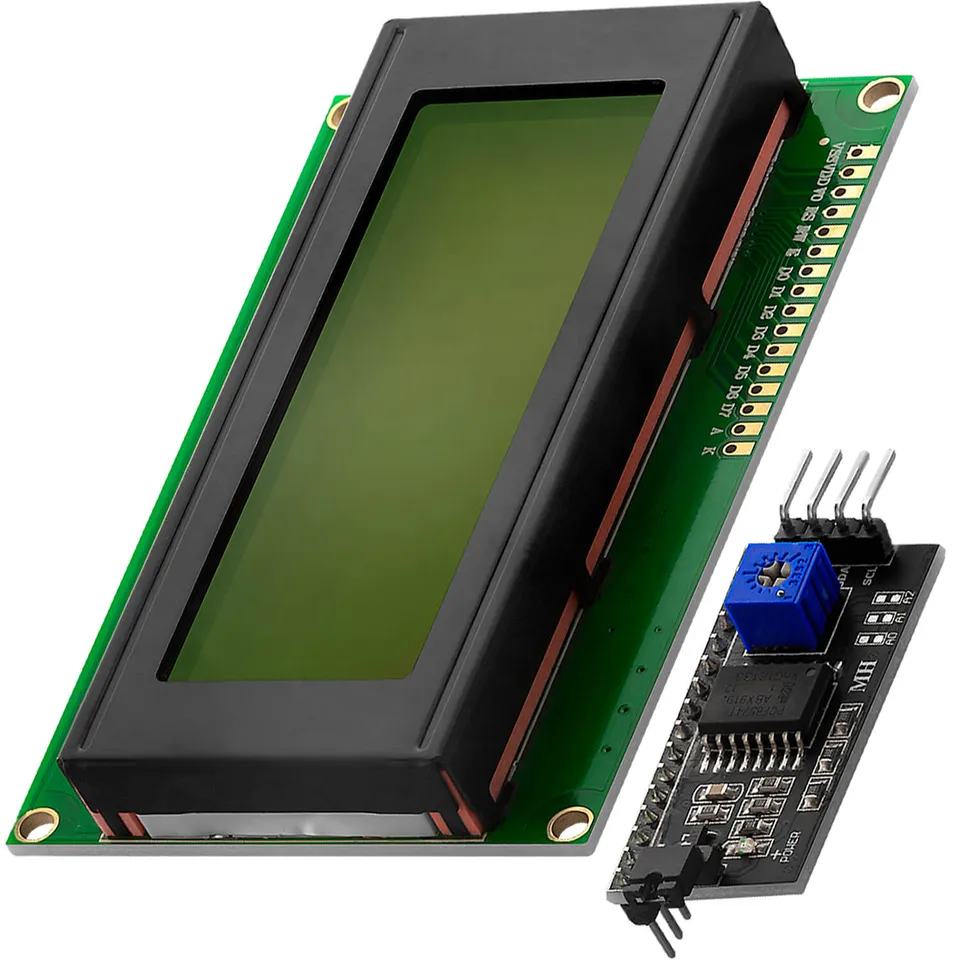az-delivery-hd44780-2004-lcd-display-bundle-4x20-gr-n-mit-i2c-schnittstelle image 1