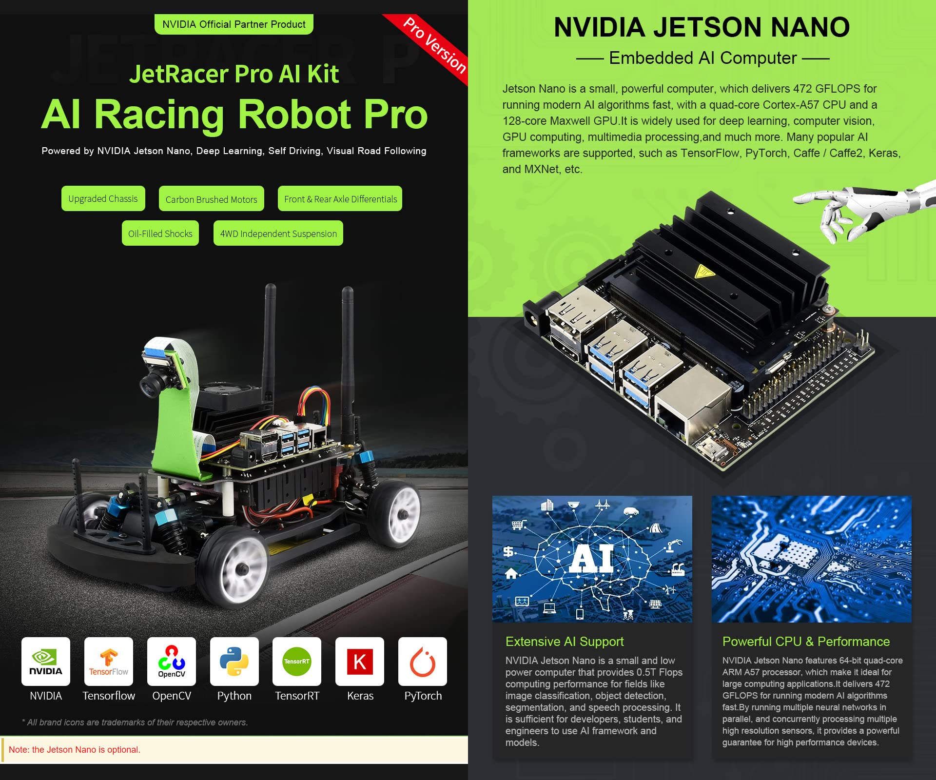 waveshare-jetracer-pro-ai-kit-high-speed-ki-rennroboter-f-r-jetson-nano image 3