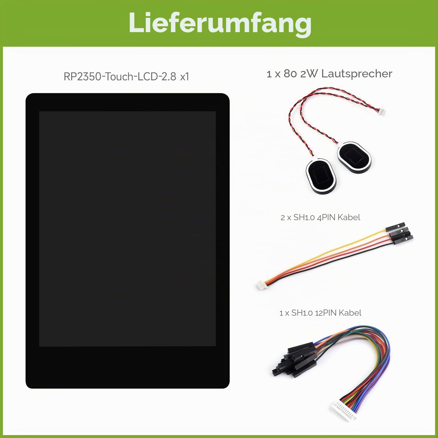 waveshare-rp2350-touch-lcd-2-8-entwicklungsboard-2-8-zoll-ips-touch-240x320-mit- image 2