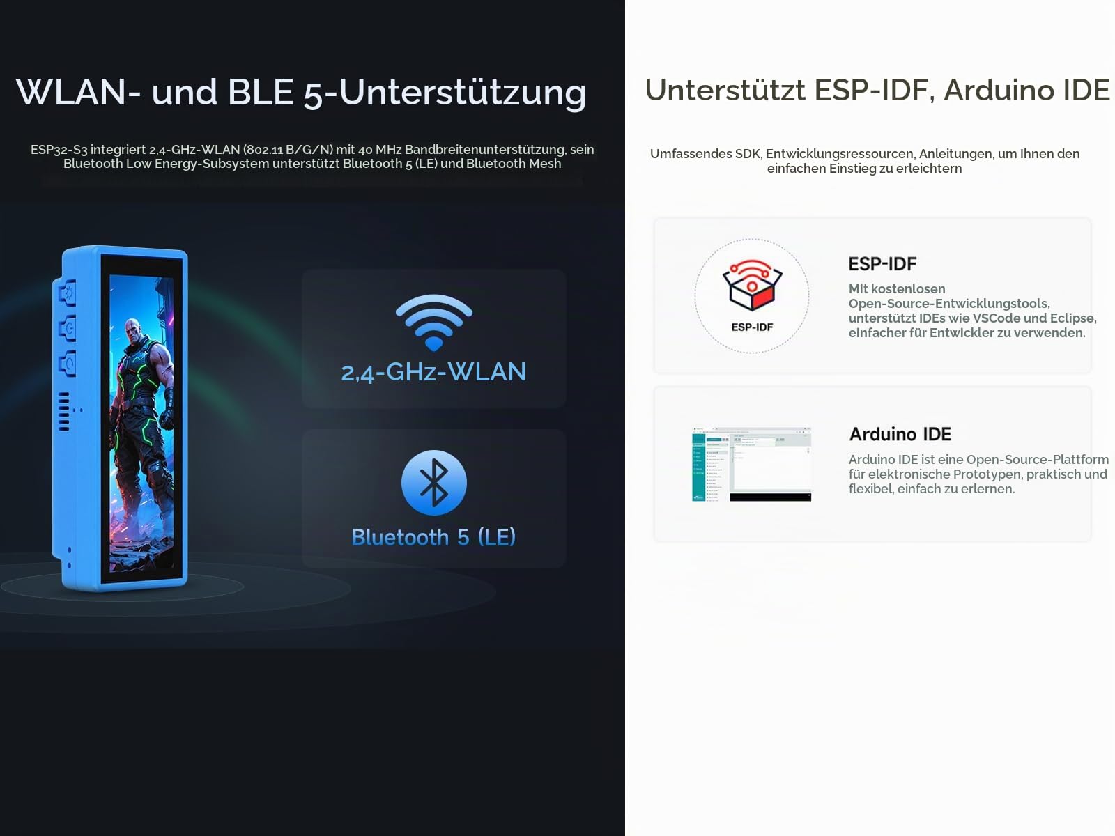 waveshare-esp32-s3-3-49-zoll-touch-lcd-entwicklungsboard-ohne-akku image 5
