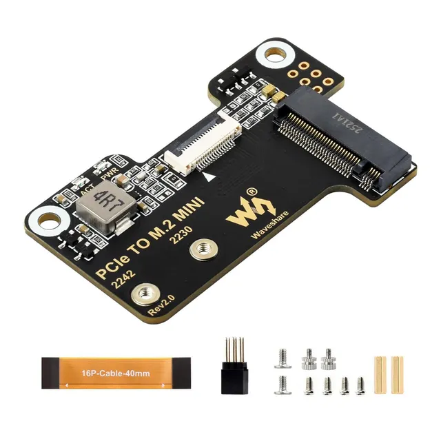 waveshare-pcie-zu-m-2-mini-adapter-f-r-raspberry-pi-5-nvme-ssd image 1
