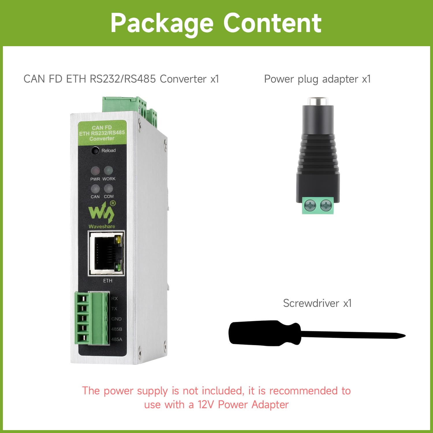 waveshare-can-fd-protokollkonverter-auf-eth-rs232-rs485-bidirektional image 2