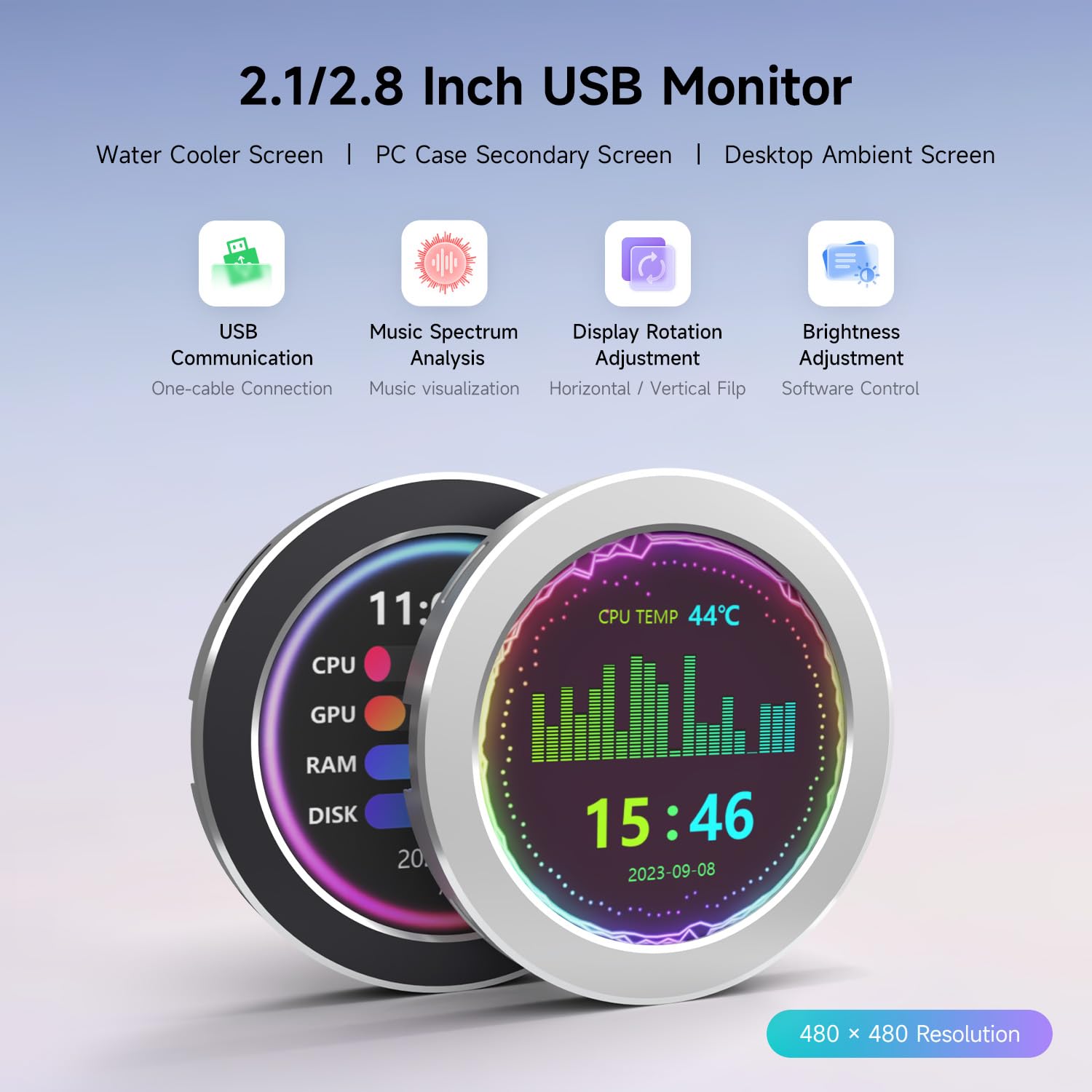 waveshare-2-1-zoll-usb-monitor-rundes-ips-panel-480x480-im-cnc-metallgeh-use image 3