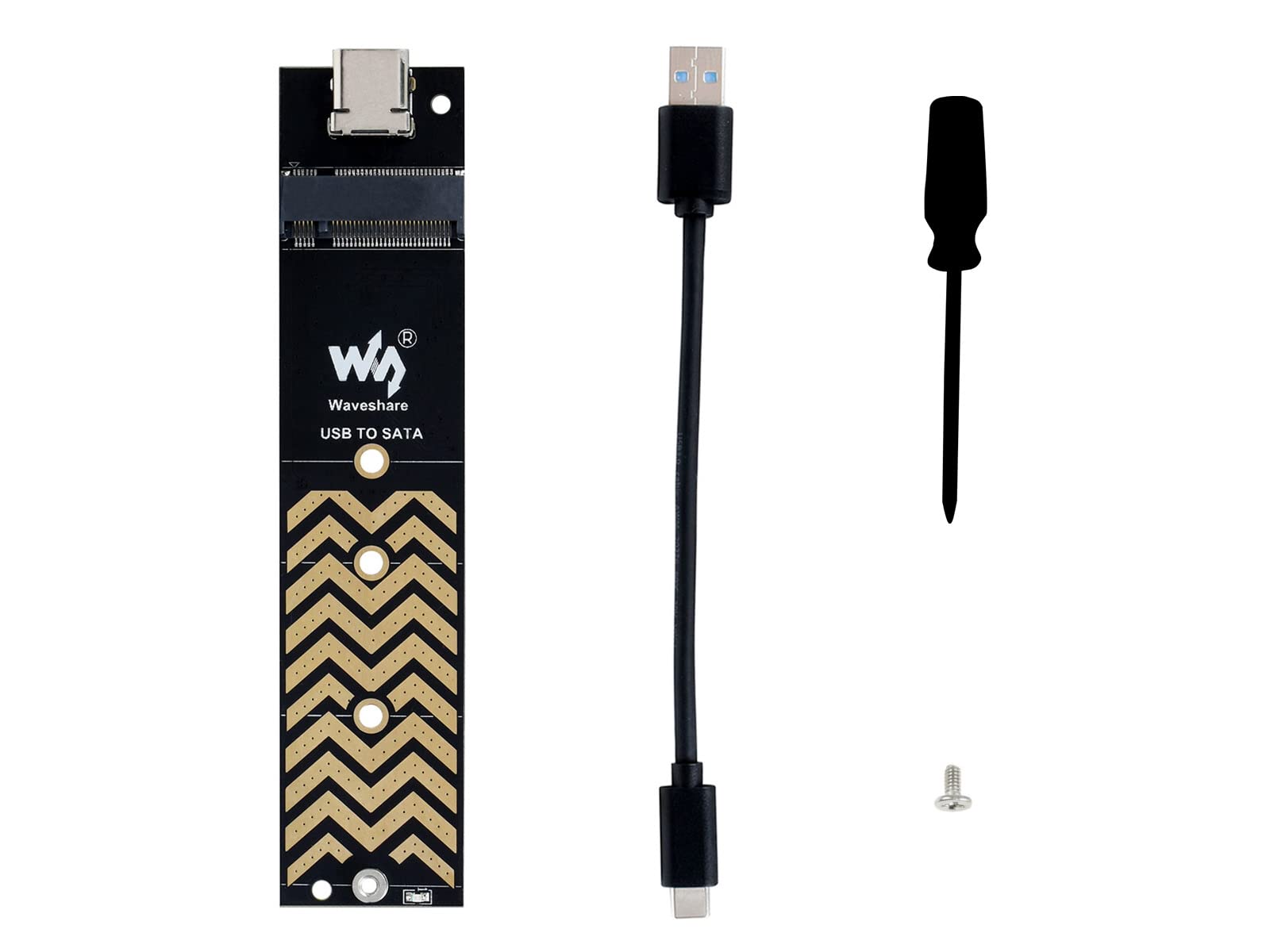 waveshare-usb-c-adapter-f-r-ngff-m-2-ssd-usb-3-2-gen2-type-c-bis-zu-6-gbps image 1