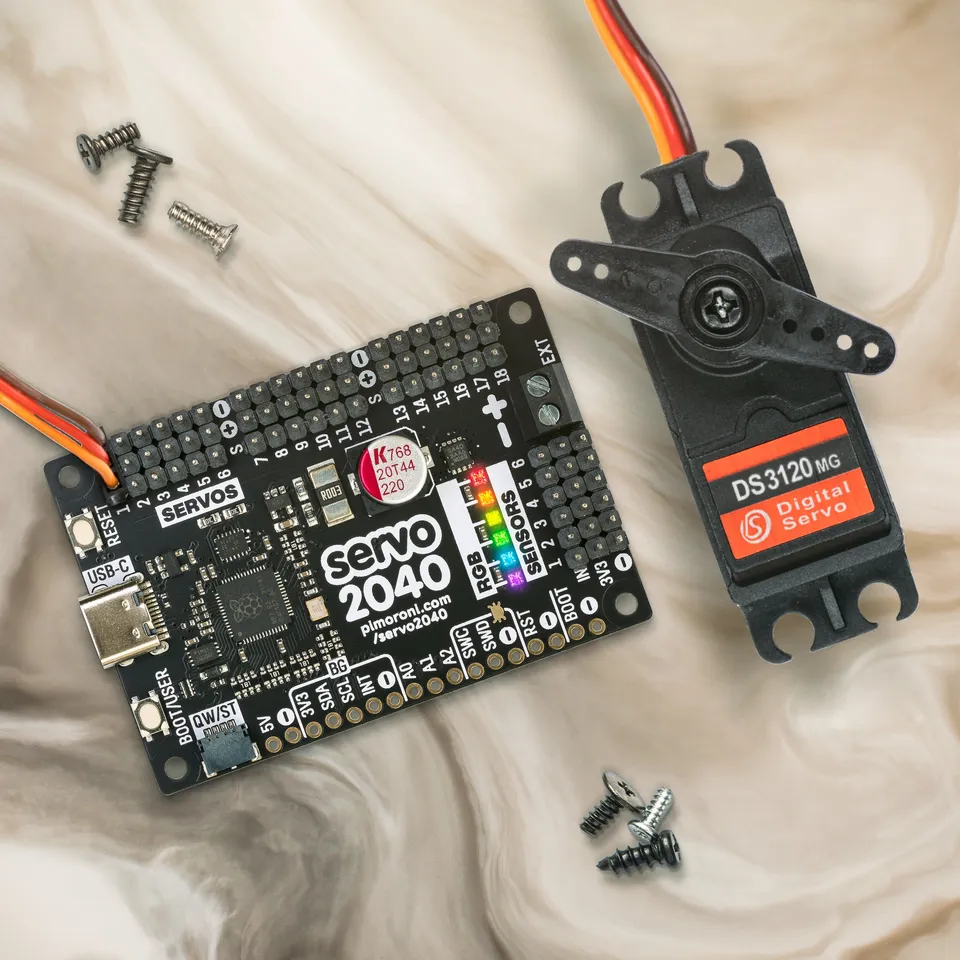 pimoroni-servo-2040-18-kanal-servo-controller-rp2040 image 1