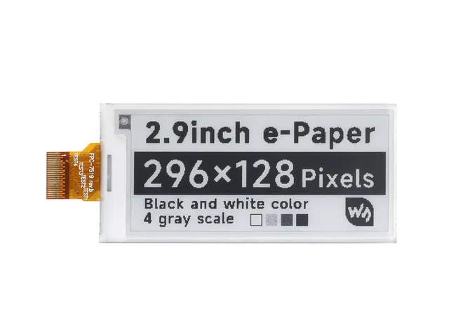 waveshare-2-9-zoll-e-paper-raw-display-296x128-spi-e-ink-ohne-pcb image 1