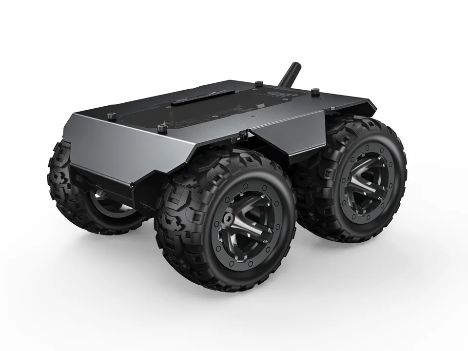 waveshare-wave-rover-4wd-roboter-chassis-full-metal-mit-esp32-ups-und-oled image 1