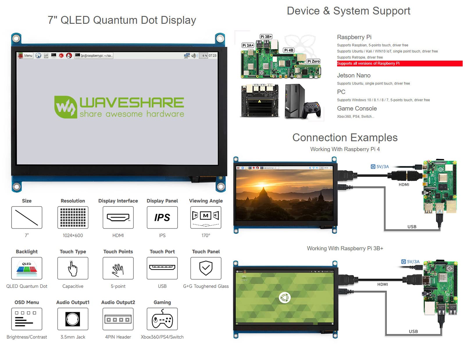 waveshare-7-zoll-qled-touch-display-1024x600-g-g-glas-quantum-dot-f-r-raspberry- image 3