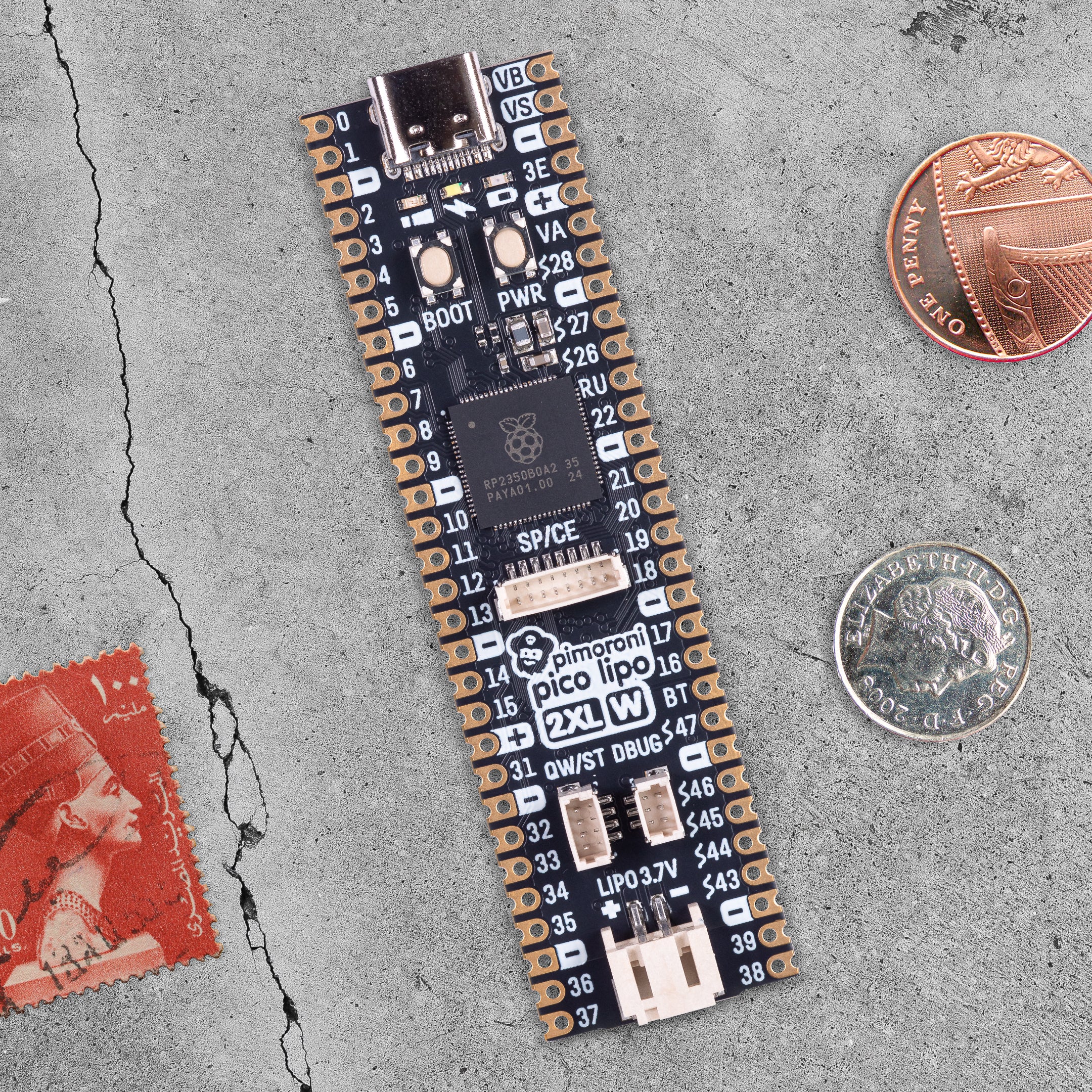 pimoroni-pico-lipo-2-xl-w-rp2350-entwicklungsboard-mit-wlan-bluetooth-und-lipo-l image 1