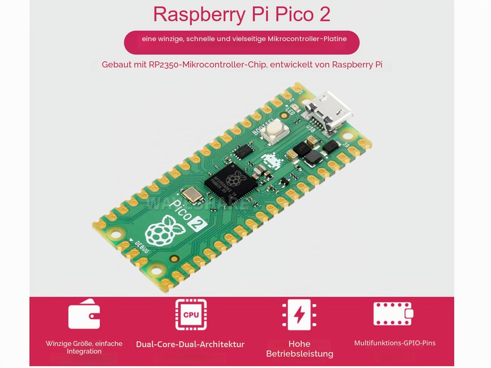 waveshare-raspberry-pi-pico-2-rp2350-mit-header-2er-pack-vorgel-tet image 2