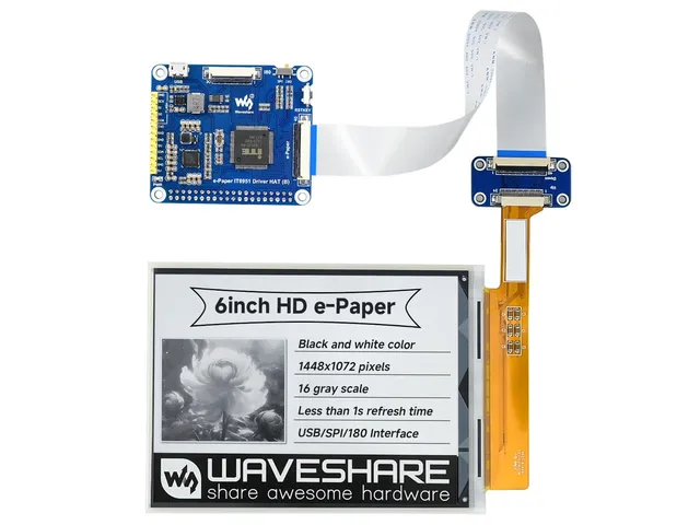 waveshare-6-zoll-e-paper-display-modul-1448x1072-schwarz-wei-f-r-raspberry-pi image 1