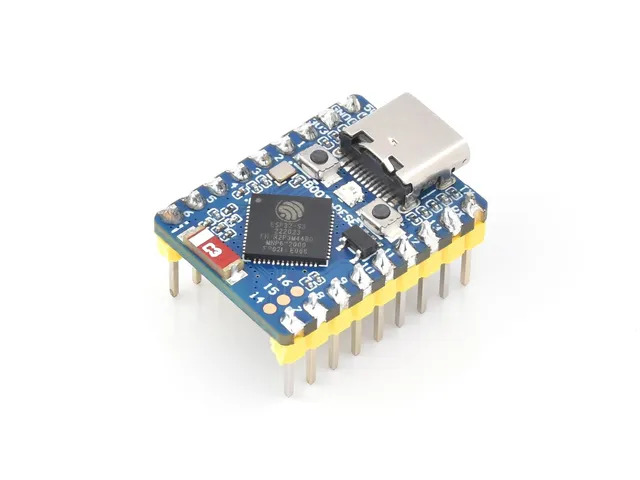 waveshare-esp32-c3-mini-entwicklungsboard-esp32-c3-zero-m-mit-header image 1