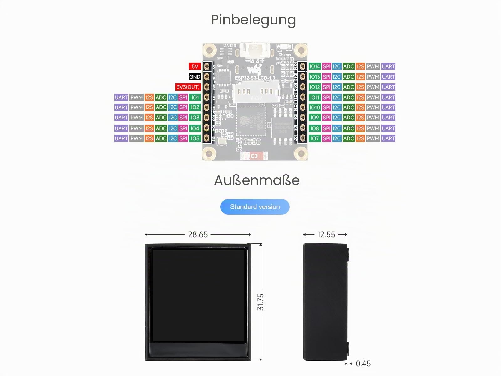 waveshare-esp32-s3-1-3-zoll-display-board-mit-geh-use-240x240-lcd-6-achs-imu image 5