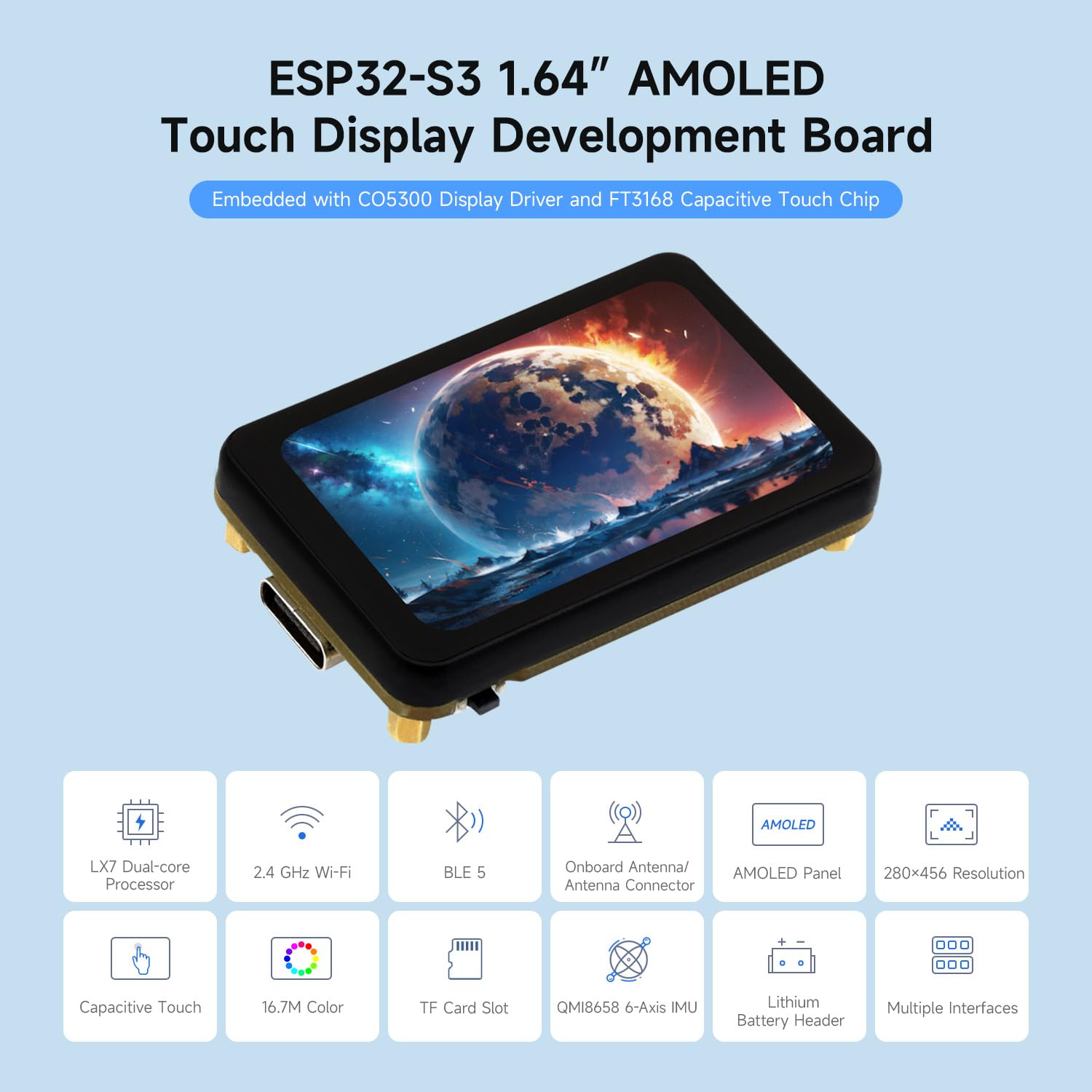 waveshare-esp32-s3-1-64-zoll-amoled-touch-display-entwicklungsboard-280x456-qspi image 3