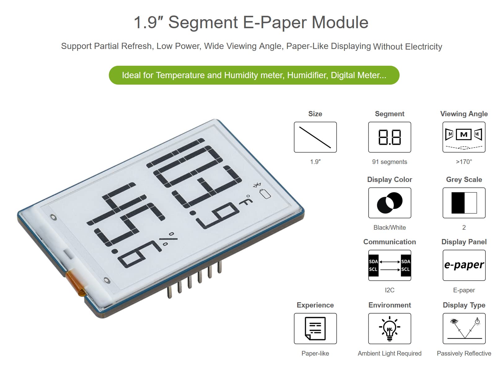 waveshare-1-9-zoll-segment-e-paper-modul-91-segmente-schwarz-wei-i2c-f-r-raspber image 3