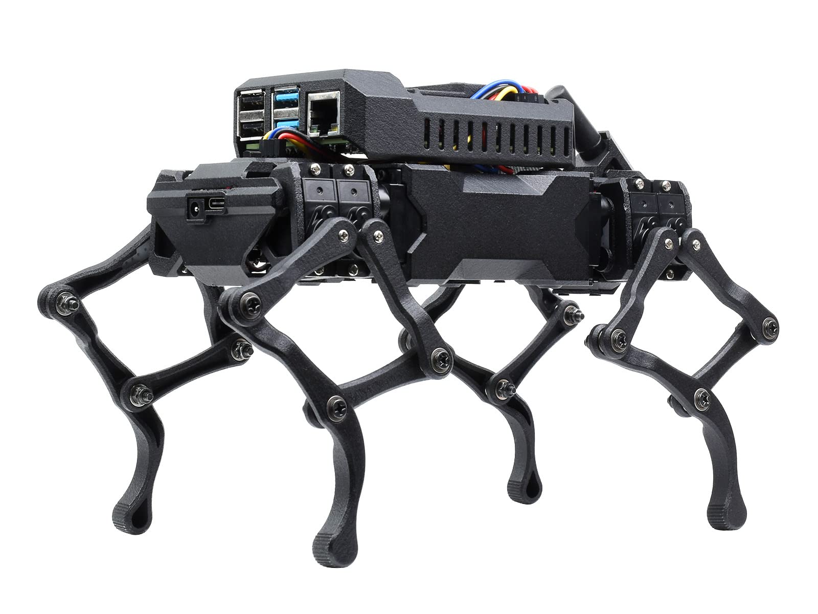 waveshare-wavego-12-dof-bionischer-roboterhund-vormontiert-mit-pi-halter-und-akk image 1