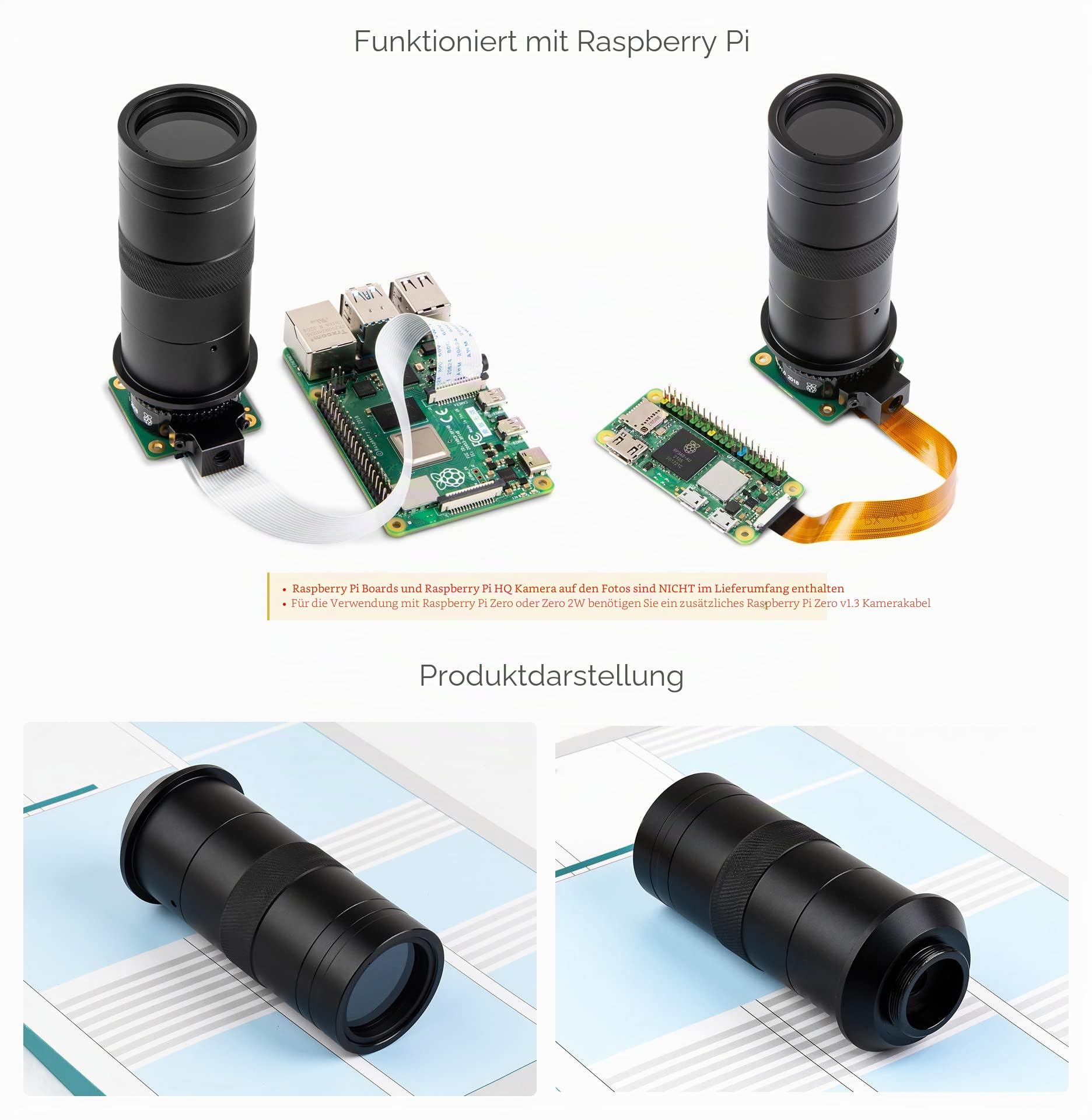 waveshare-industrielle-mikroskoplinse-100x-vergr-erung-c-cs-mount-kompatibel-mit image 8