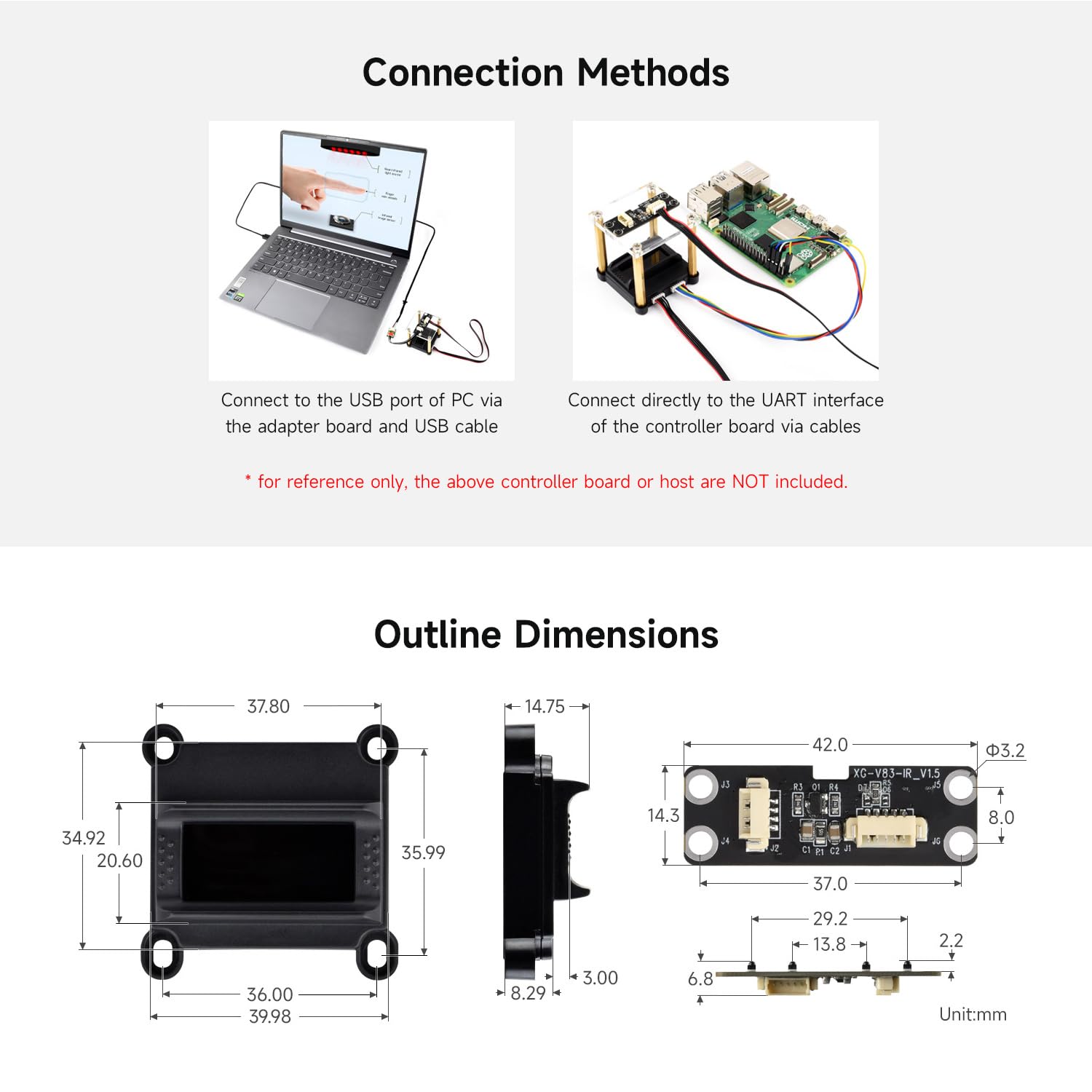 waveshare-finger-venen-erkennungsmodul-typ-b-d-nnbauweise-usb-uart image 7