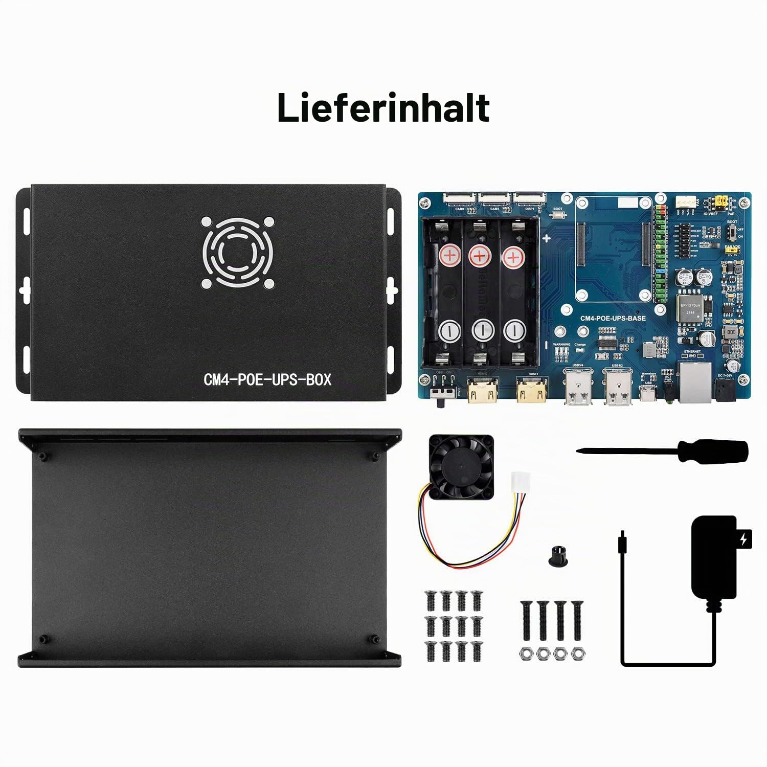 waveshare-poe-ups-base-board-f-r-raspberry-pi-compute-module-4-dual-hdmi image 2