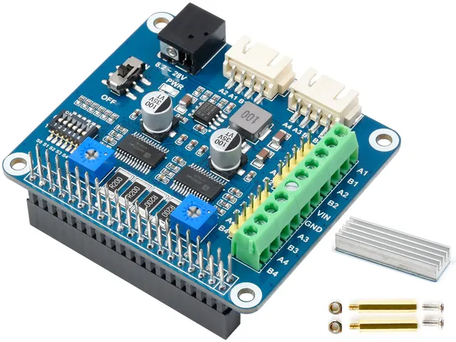 waveshare-stepper-motor-hat-b-f-r-raspberry-pi-jetson-nano-mit-2-kanal-hr8825-tr image 1