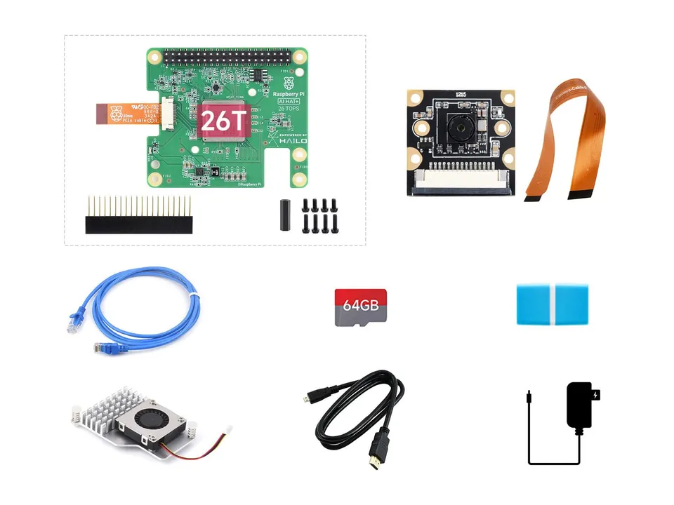 waveshare-ai-accessory-kit-f-r-raspberry-pi-5-ai-hat-26-tops-8mp-kamera-27w-64gb image 1