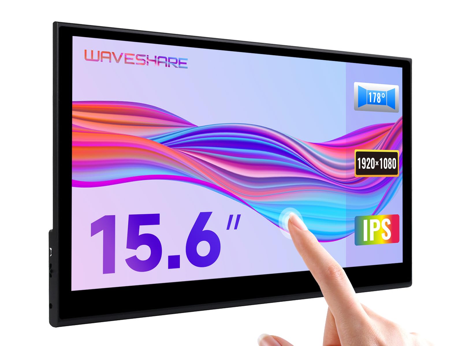 waveshare-15-6-zoll-qled-touchscreen-1920x1080-100-srgb-mit-lautsprecher-f-r-ras image 1