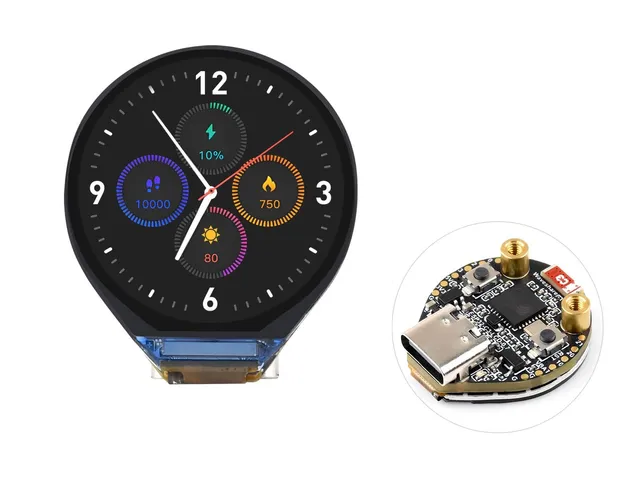 waveshare-esp32-c3-0-71-zoll-round-display-entwicklungsboard-160x160-mit-wifi-bl image 1