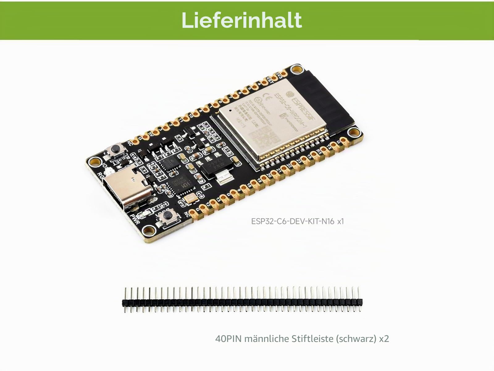 waveshare-esp32-c6-dev-kit-n16-risc-v-mikrocontroller-dev-board-ohne-pinheader image 7
