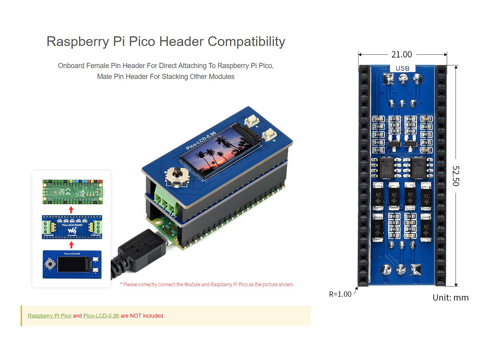 waveshare-2-kanal-rs485-modul-f-r-raspberry-pi-pico-mit-sp3485-transceiver-uart image 4