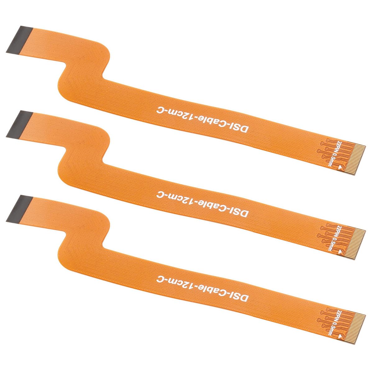 waveshare-dsi-cable-12cm-c-fpc-kabel-typ-c-mit-biegung-22-pin-dual-plug-12-cm-3e image 1