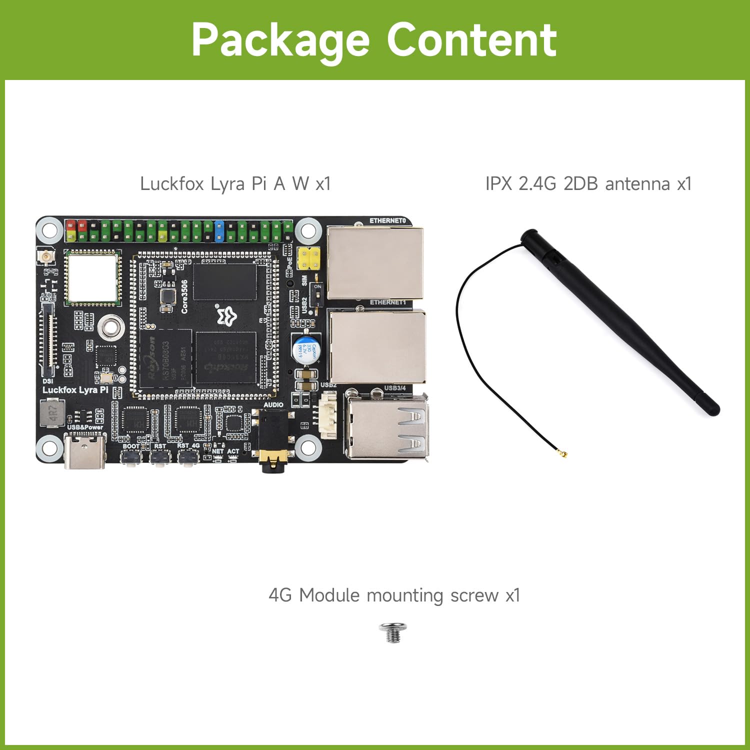 waveshare-luckfox-lyra-pi-a-w-linux-board-core3506-8gb-emmc-wlan image 2