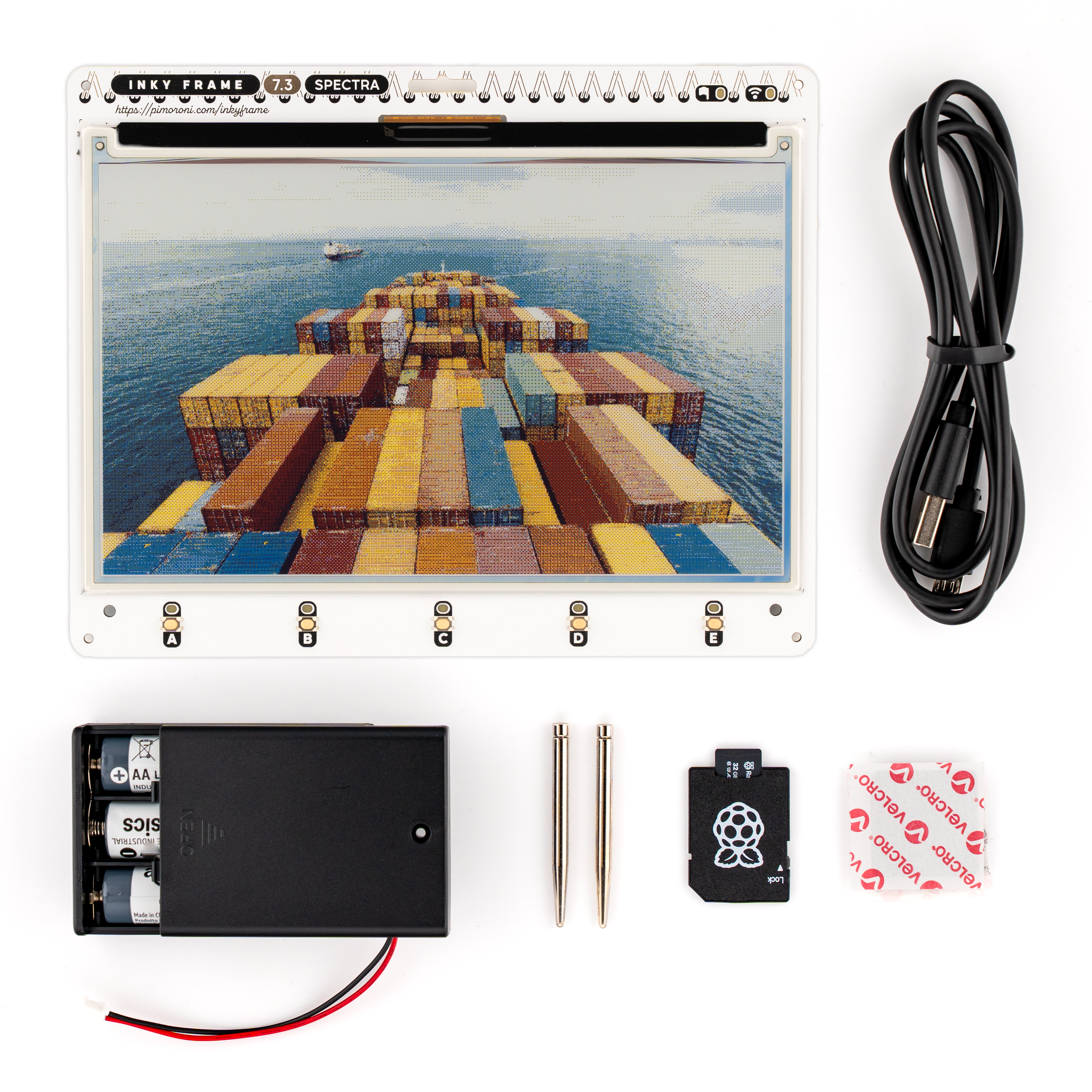 pimoroni-inky-frame-7-3-zoll-pico-2-w-onboard-e-ink-farbdisplay-800x480-f-r-foto image 6